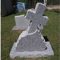 LEANING CROSS IN ROCK 